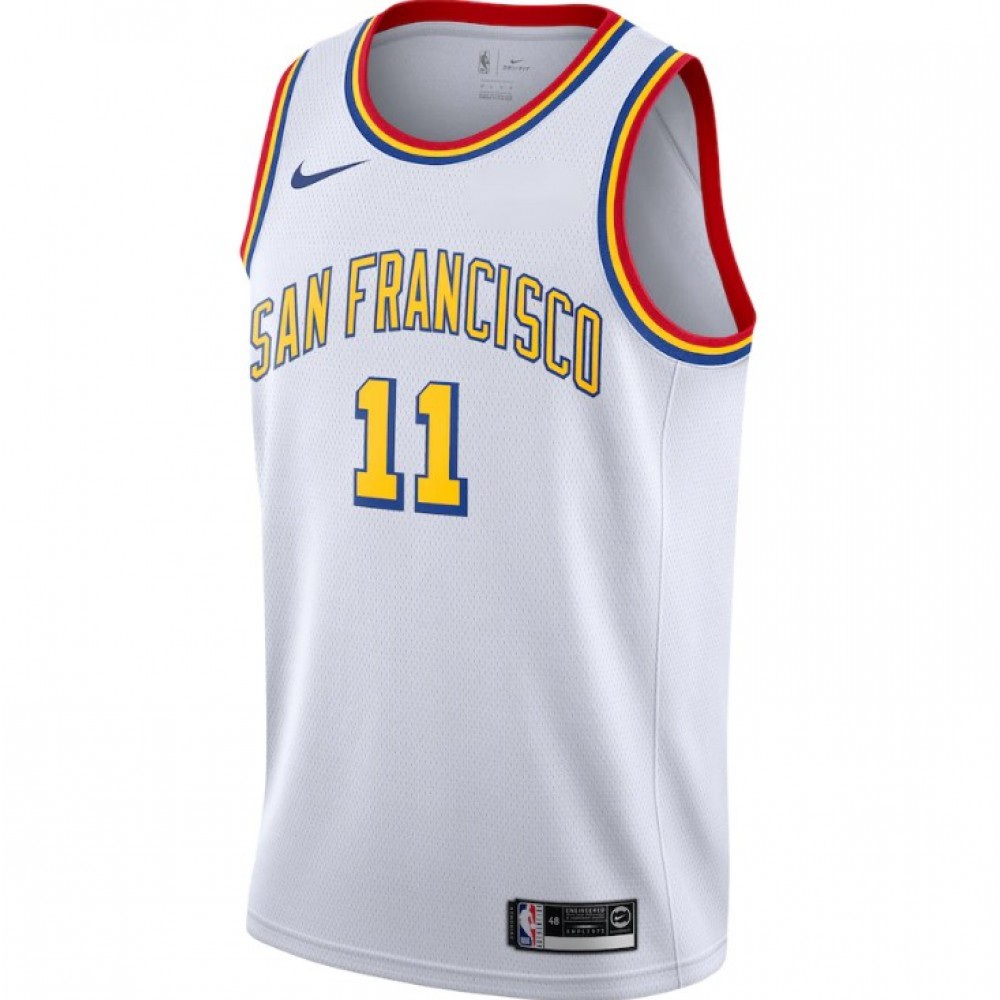Men's Golden State Warriors Klay Thompson #11 White Classics Swingman Jersey - Classic Edition-Pro Kit Vault | Brand New 26/27 Sports Jerseys